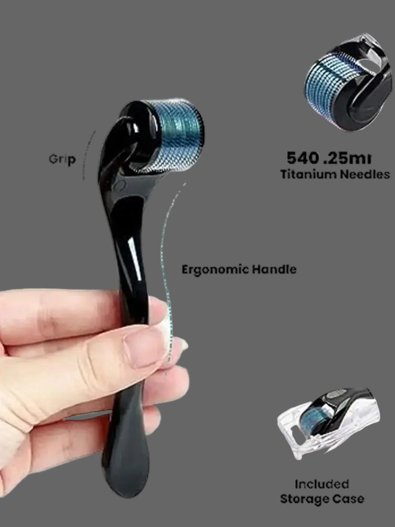 Derma Stamp Razor Microneedle Roller for Bread Grow Women Man Scalp Body Face Hair 540 Microneedles Roller 0.2/0.25/0.3Mm Roller