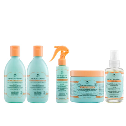Growth Complex Hair Growth Set - Shampoo, Conditioner, Hair Mask, Hair Oil, Leave in Conditioner
