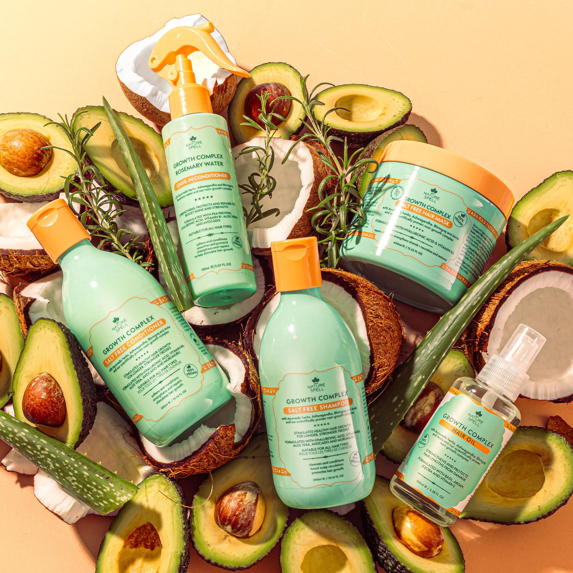 Growth Complex Hair Growth Set - Shampoo, Conditioner, Hair Mask, Hair Oil, Leave in Conditioner