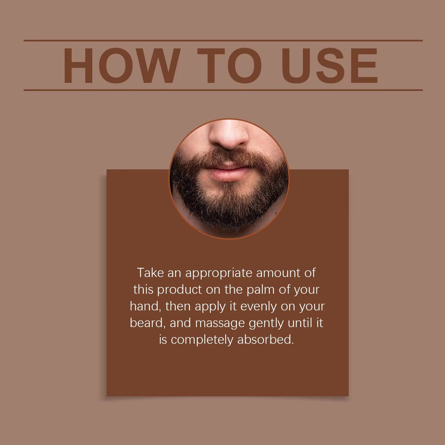 Men Beard Essential Oil Increase Moisturize Soft Smooth Nourish Thicken for Grooming Hair Facial Care Beard Growth Oil